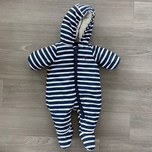 PETIT BATEAU snowsuit Navy/White - 3 M